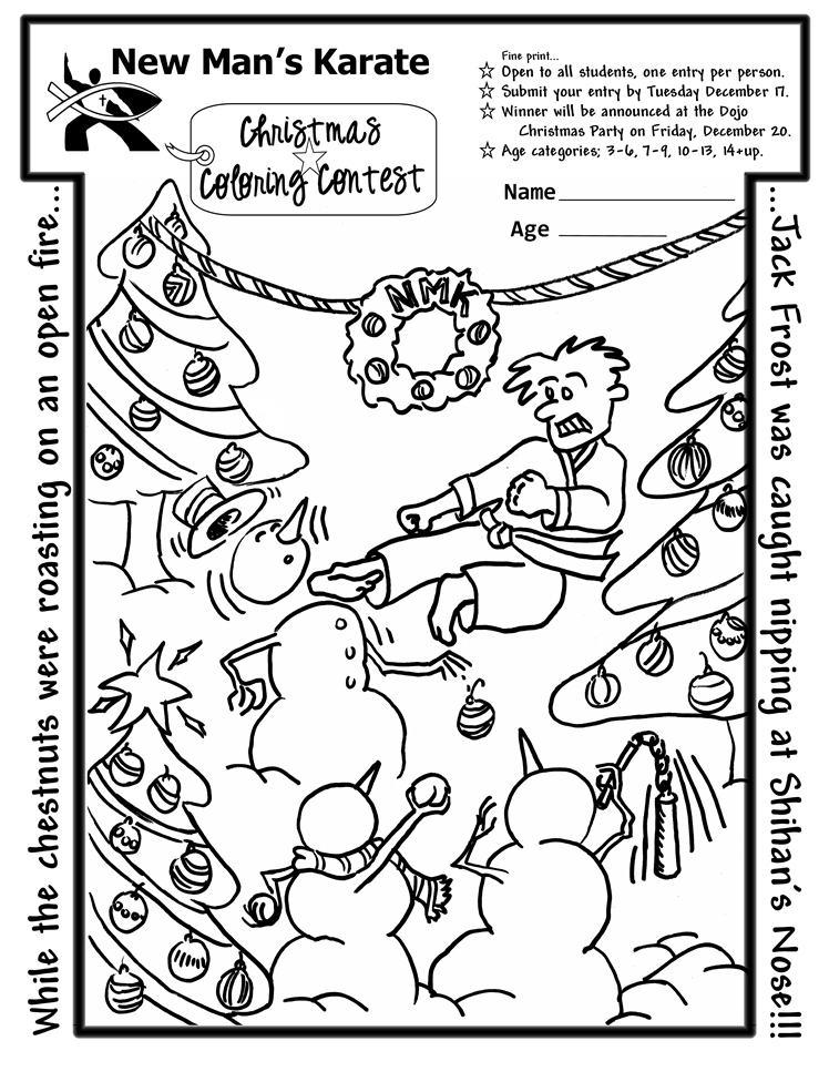 christmas coloring contest ideas Coloring contest christmas dec thursday deadline